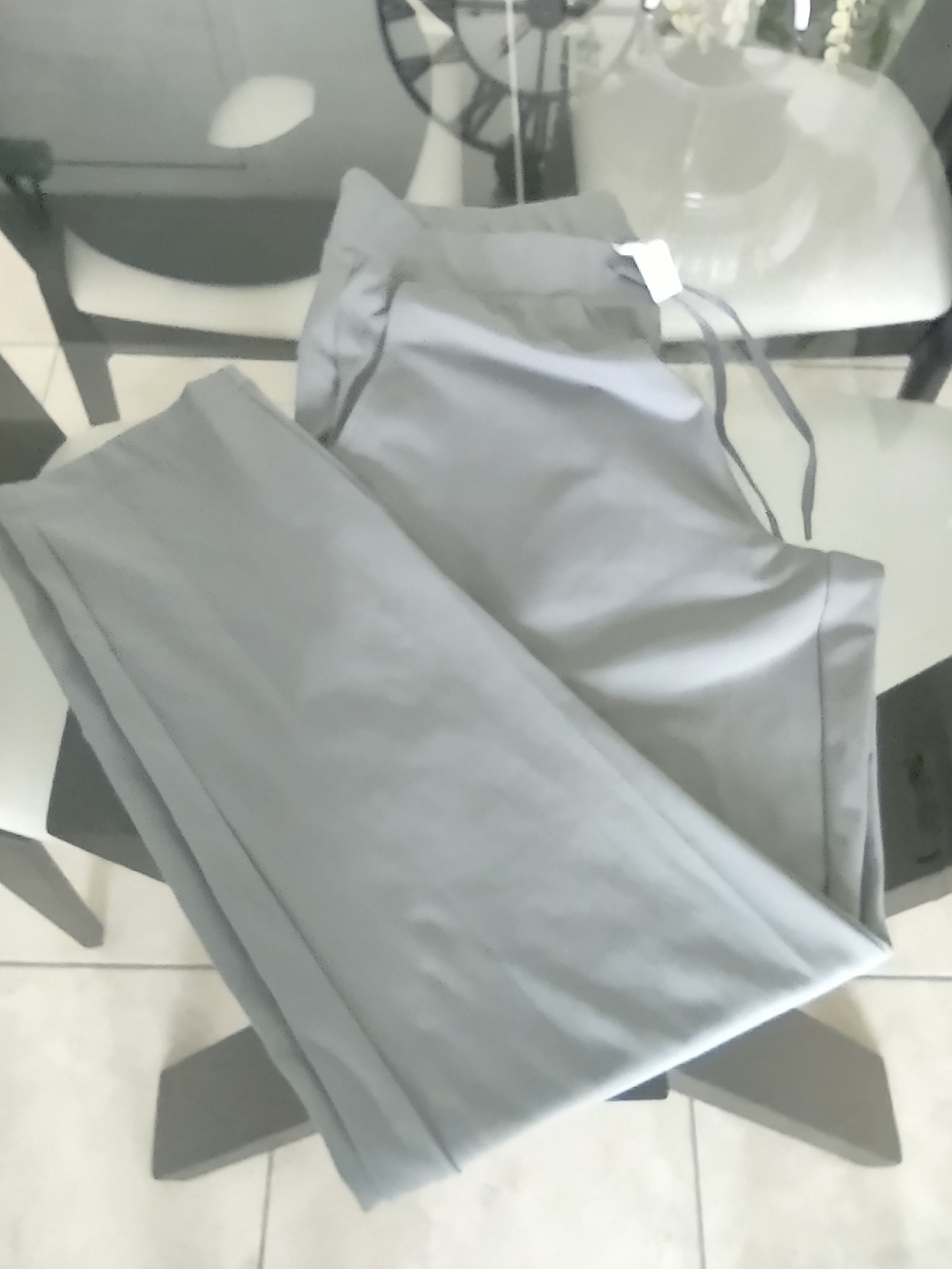 Women's Lightweight Gray Drawstring Pants